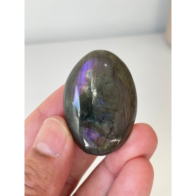 Purple Labradorite Crystal Palm Stones LA163