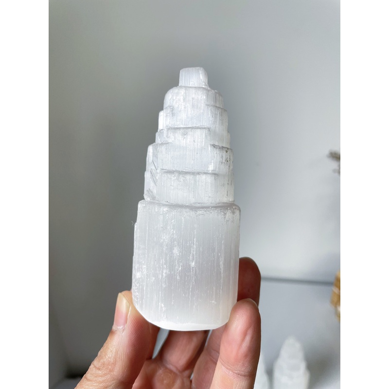 Selenite Crystal Tower (10cm) SN042 x 1