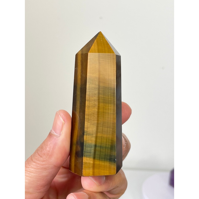 Tiger Eye Generator/Tower Natural Crystal T164a