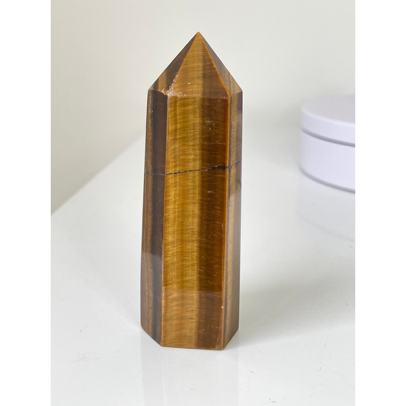 Tiger Eye Generator/Tower Natural Crystal T165a