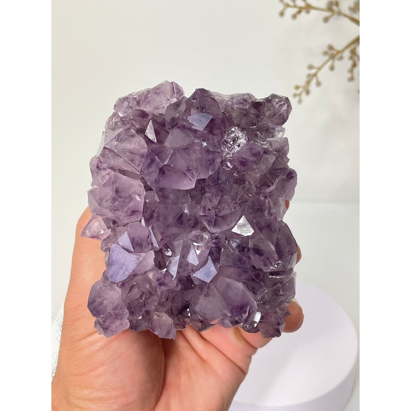 Amethyst Natural Crystal Cluster A469