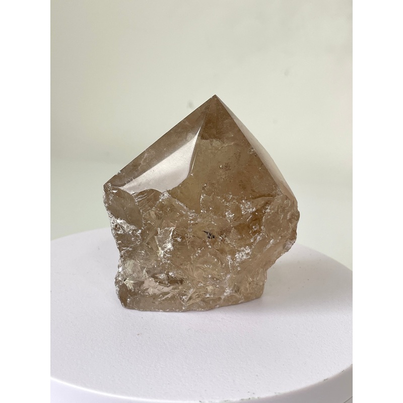 Smoky Quartz Crystal Point Free Standing T289a
