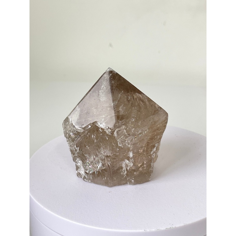 Smoky Quartz Crystal Point Free Standing T290a