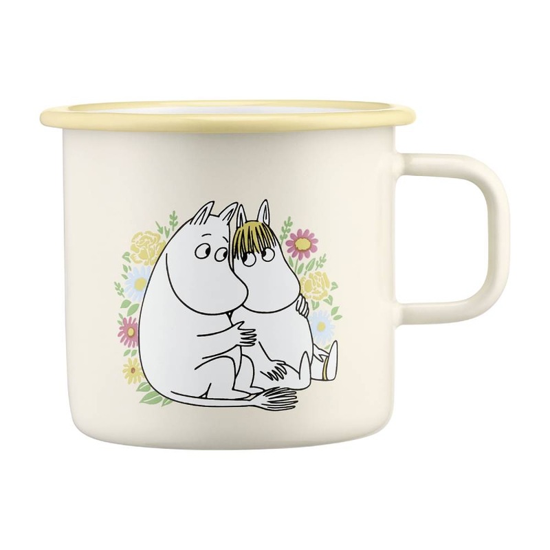 Moomin Flowers Mug White 5,5dl