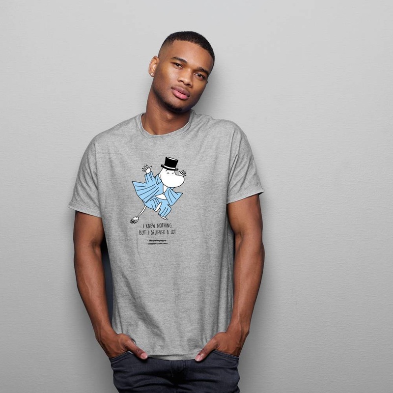 Moominpappa Believed T-shirt Grey