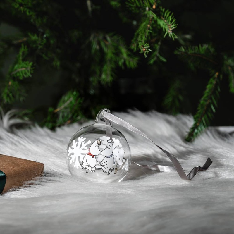 Moomin Snowflake Glass Bauble 7cm