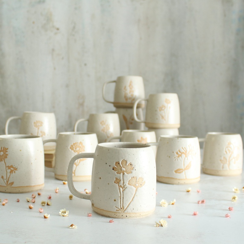 Birth Flower Stoneware Mugs|January – Snowdrop|February – Primrose|March – Cherry Blossom|April – Sweet Pea|May – Lily Of The Valley|June – Honeysuckle|July – Larkspur|August – Poppy|September – Aster|October – Cosmos|November – Peony|December – Narcissus