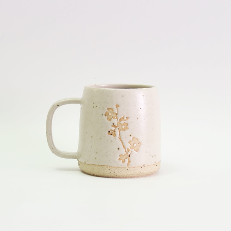 Cherry Blossom Stoneware Mug