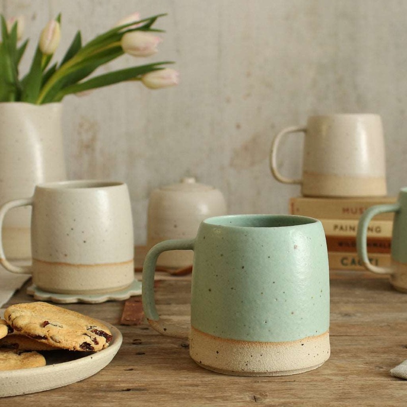 Mint Green Mug Stoneware