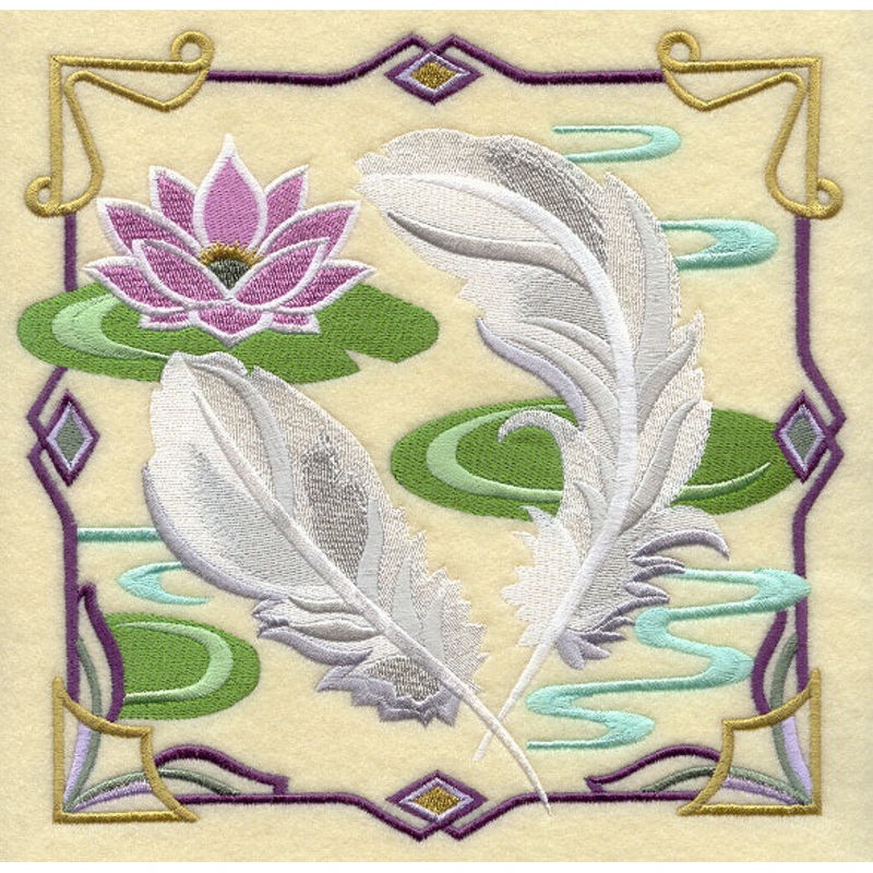 Art Deco Swan Feathers|7.71″ x 7.81″ / 195.82mm x 198.39mm|5.86″ x 5.94″ / 148.92mm x 150.85mm|4.86″ x 4.93″ / 123.52mm x 125.12mm|3.81″ x 3.86″ / 96.82mm x 98.07mm|6.9″ x 6.99″ / 175.28mm x 177.6mm|All Sizes