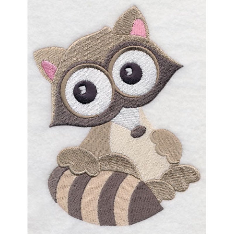 Wide-Eyed Raccoon|6.19″ x 4.85″ / 157.31mm x 123.08mm|3.86″ x 3.01″ / 97.92mm x 76.57mm|2.51″ x 1.96″ / 63.63mm x 49.68mm|All Sizes