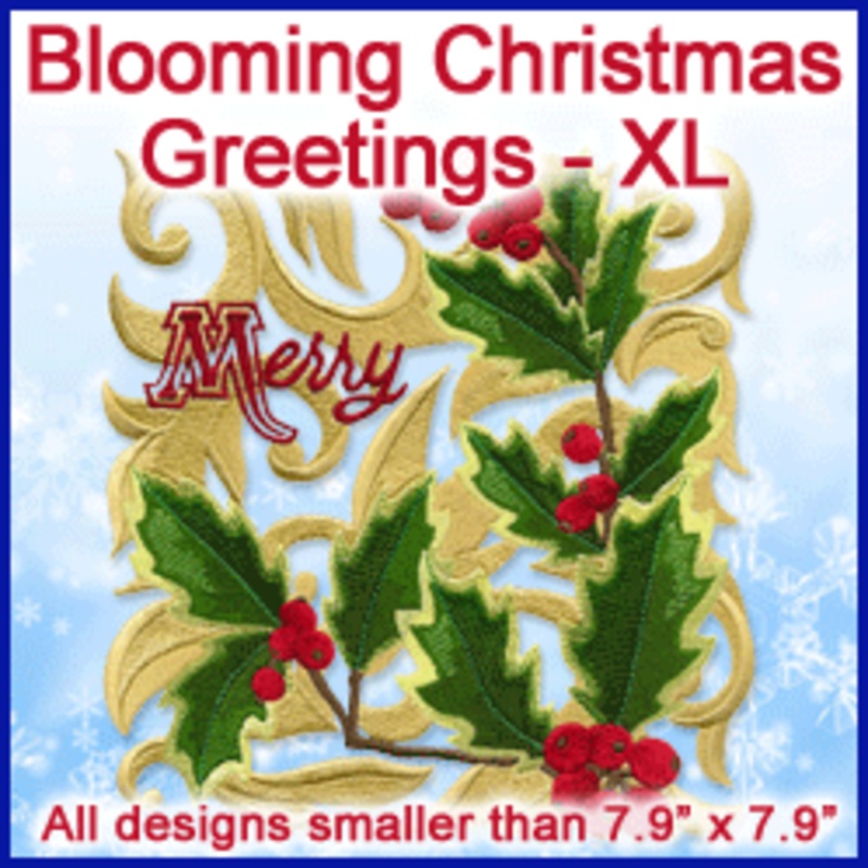 A Blooming Christmas Greetings Design Pack