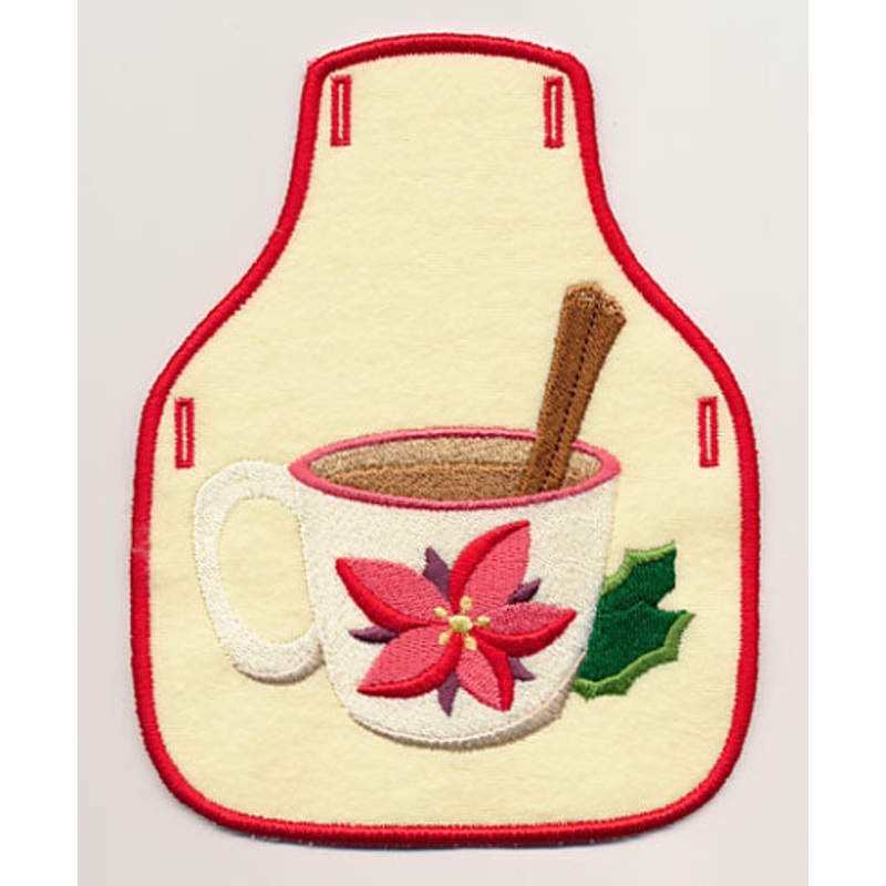 A Cup of Christmas Cheer – Cider Bottle Apron (In-the-Hoop)