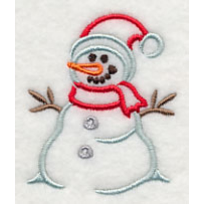 Wonder Snowman|2.52″ x 2.06″ / 64.09mm x 52.35mm