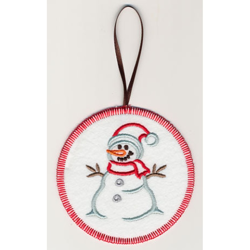 Wonder Snowman Ornament (In-the-Hoop)