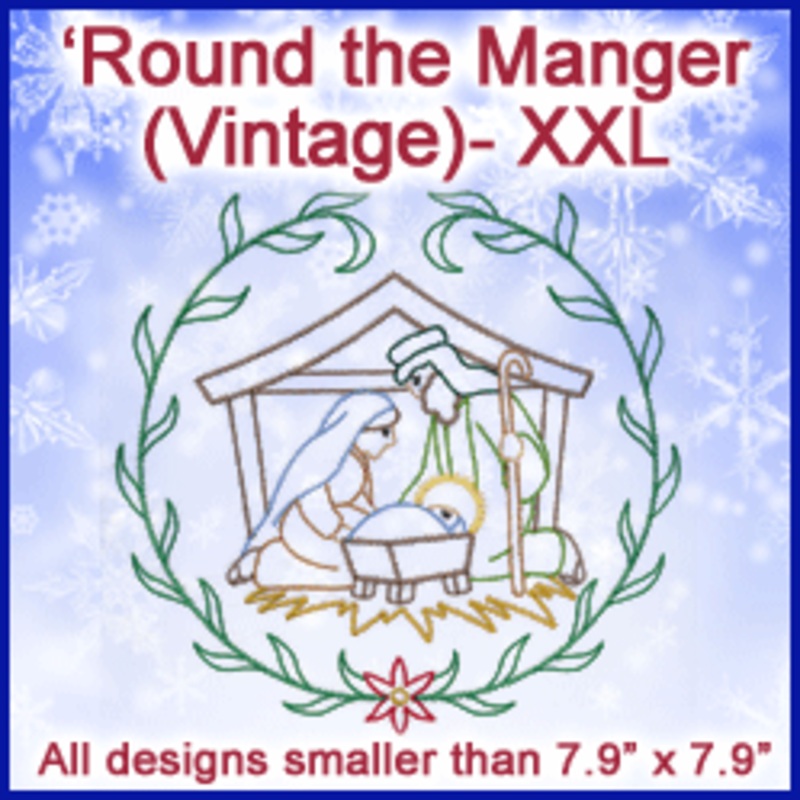 A ‘Round the Manger (Vintage) Design Pack