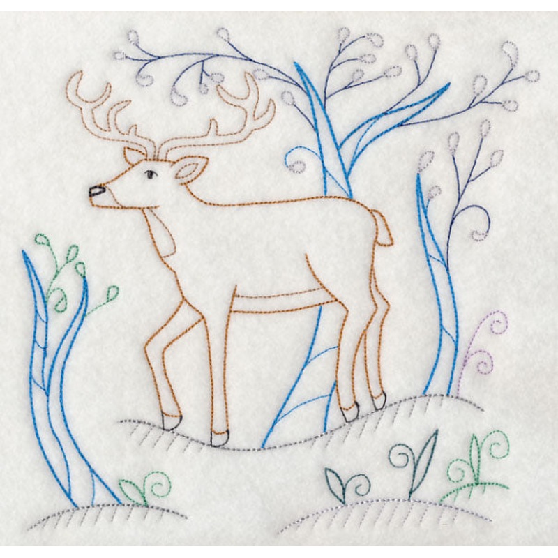 Winter Woodland Buck (Vintage)