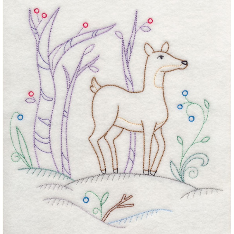 Winter Woodland Doe (Vintage)|7.78″ x 7.74″ / 197.61mm x 196.6mm|6.91″ x 6.88″ / 175.51mm x 174.75mm|5.88″ x 5.85″ / 149.35mm x 148.59mm|4.88″ x 4.86″ / 123.95mm x 123.44mm|All Sizes