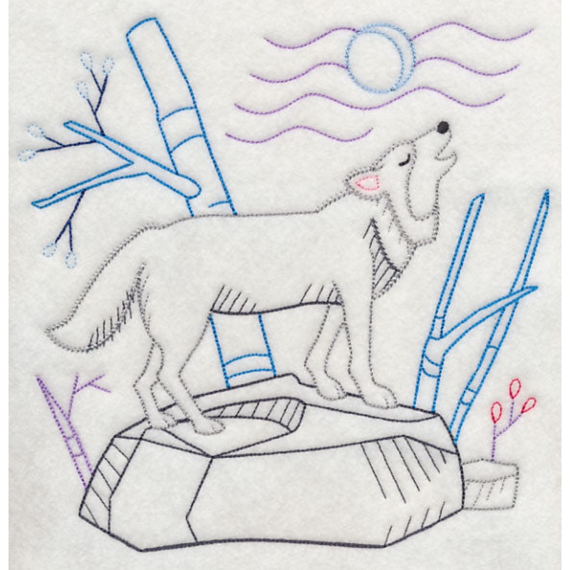 Winter Woodland Wolf (Vintage)