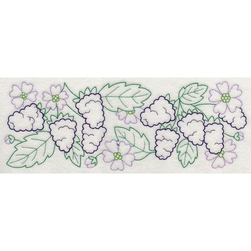 Wild Blackberry Border (Vintage)