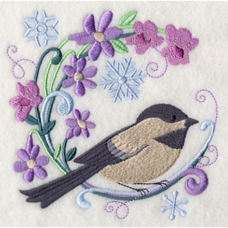 Winter Chickadee Wreath|4.84″ x 4.81″ / 122.83mm x 122.16mm|3.85″ x 3.83″ / 97.86mm x 97.31mm|All Sizes