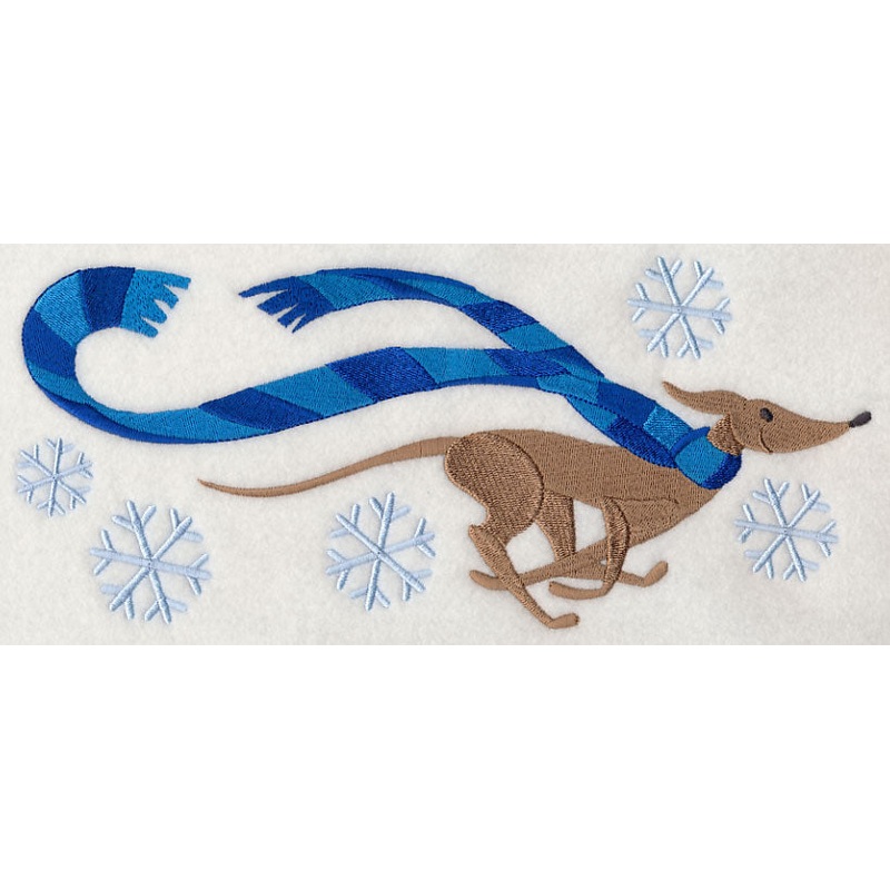 Wrapped Up in Winter Greyhound