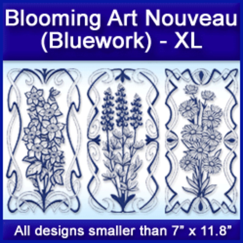 A Blooming Art Nouveau (Bluework) Design Pack