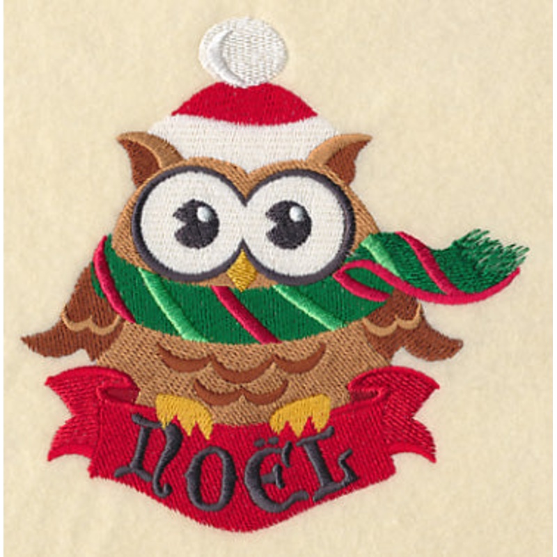 Whooo Loves Christmas – Noel|4.94″ x 4.83″ / 125.35mm x 122.62mm|3.62″ x 3.53″ / 91.83mm x 89.56mm|All Sizes