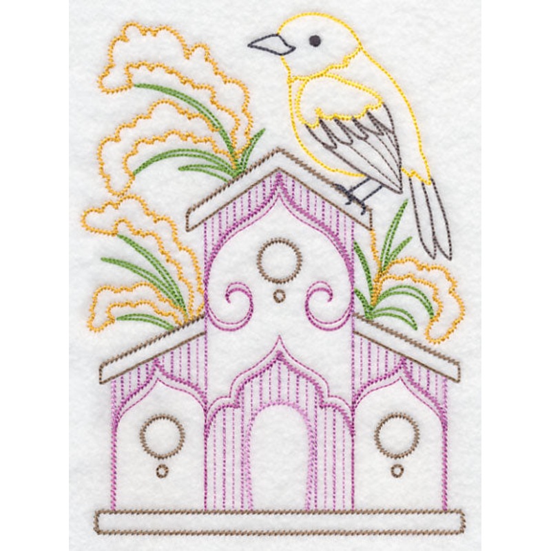 Yellow Warbler and Goldenrod (Vintage)