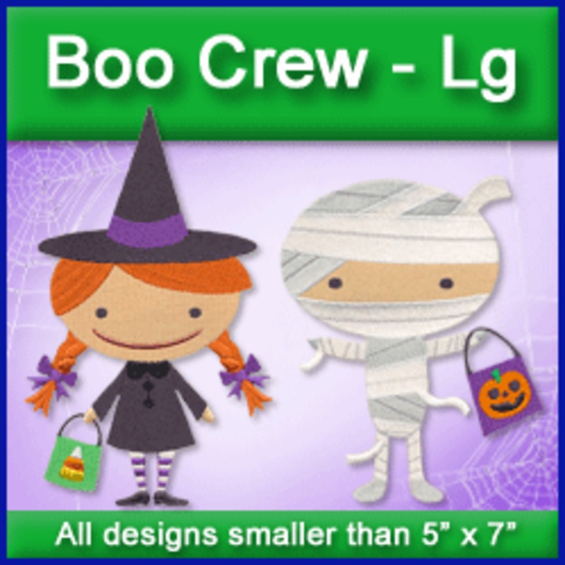 A Boo Crew Design Pack|6.85″ x 4.87″ / 173.99mm x 123.7mm|3.86″ x 3.22″ / 98.04mm x 81.79mm|All Sizes