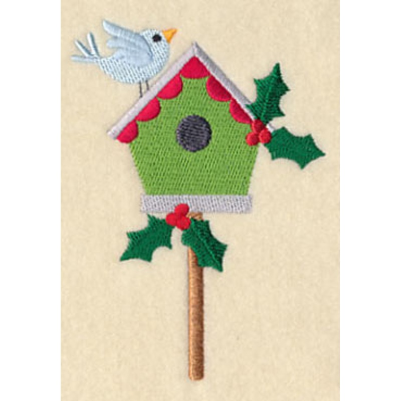 Winter Wonderland Birdhouse 1|4.44″ x 3.08″ / 112.71mm x 78.36mm|2.47″ x 1.63″ / 62.68mm x 41.45mm|All Sizes