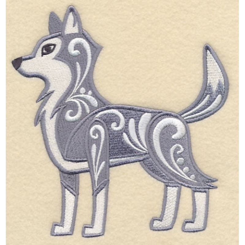 Wolf with Flourish|6.25″ x 5.86″ / 158.79mm x 148.91mm|5.19″ x 4.86″ / 131.71mm x 123.51mm|3.87″ x 3.62″ / 98.3mm x 92mm|All Sizes