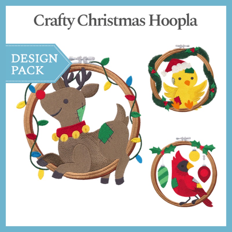 A Crafty Christmas Hoopla Design Pack