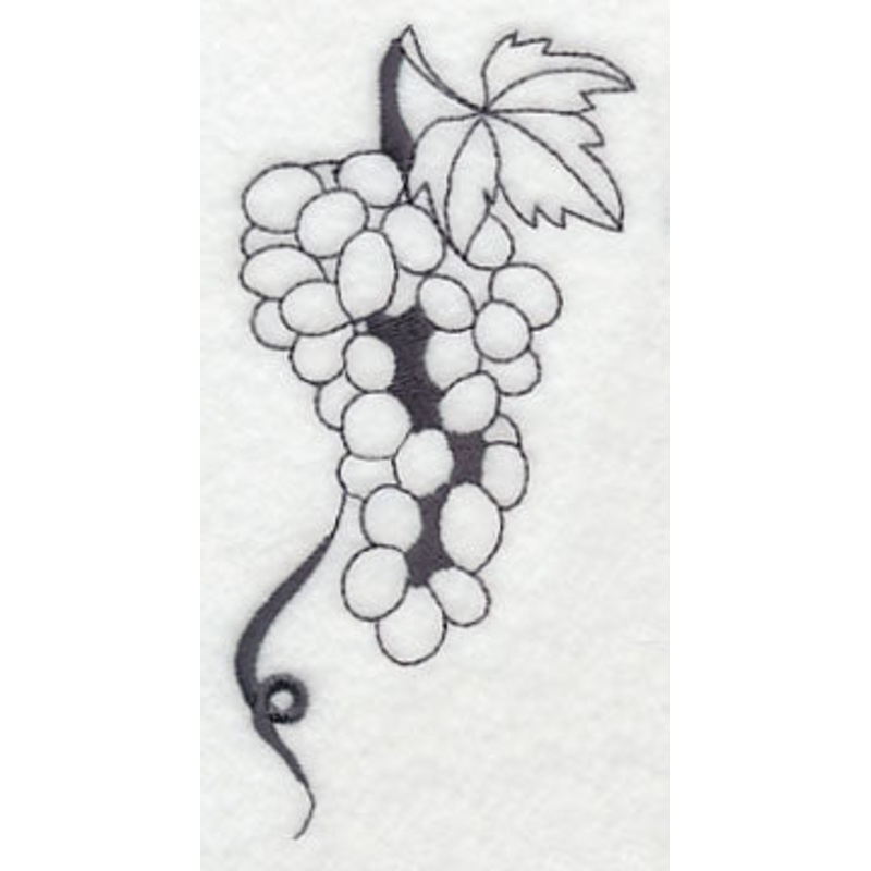 Wine Grape Bunch 1|4.71″ x 2.33″ / 119.52mm x 59.15mm|3.23″ x 1.6″ / 81.96mm x 40.61mm|All Sizes