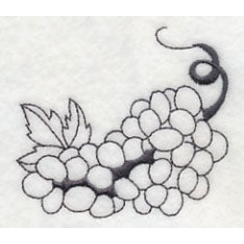 Wine Grape Bunch 2|2.55″ x 2.88″ / 64.8mm x 73.14mm|1.75″ x 1.98″ / 44.44mm x 50.21mm|All Sizes