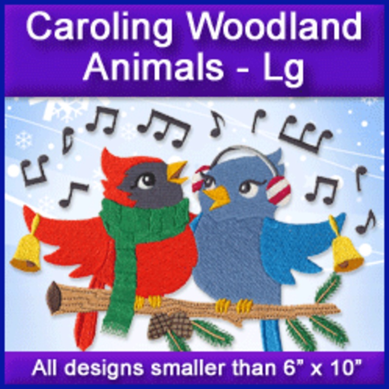 A Caroling Woodland Animals Design Pack