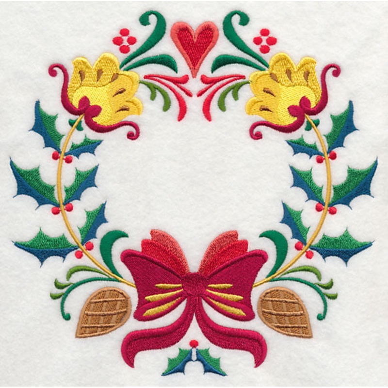 Wreathed in Christmas Holly and Bow