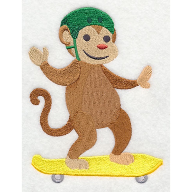 Wild Wheels Monkey|6.38″ x 4.71″ / 161.97mm x 119.73mm|5.15″ x 3.81″ / 130.88mm x 96.72mm|3.51″ x 2.59″ / 89.15mm x 65.9mm|All Sizes