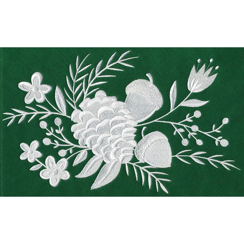 Whitework Pinecone Bouquet|6.9″ x 11.25″ / 175.19mm x 285.72mm|5.77″ x 9.41″ / 146.5mm x 238.92mm|4.79″ x 7.81″ / 121.61mm x 198.28mm|4.21″ x 6.86″ / 106.82mm x 174.15mm|2.74″ x 3.87″ / 69.71mm x 98.17mm|All Sizes