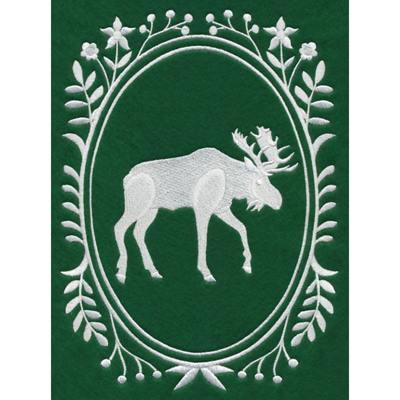 Wild Woodland Whitework Cameo – Moose