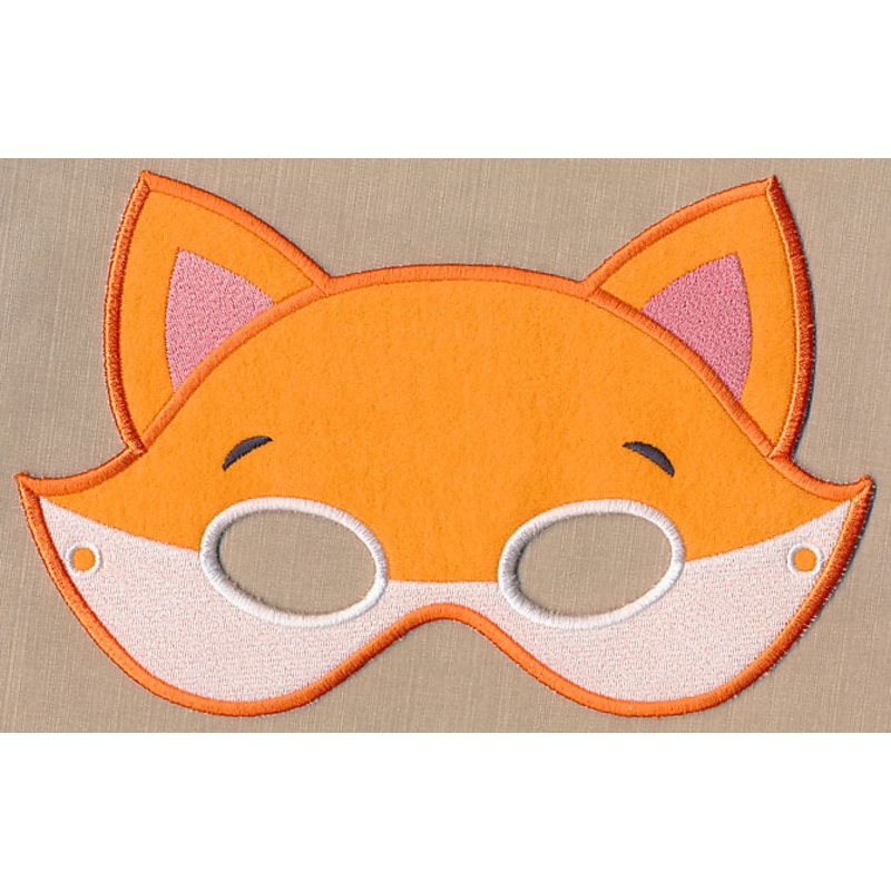 Woodland Fox Mask – Large (In-the-Hoop)