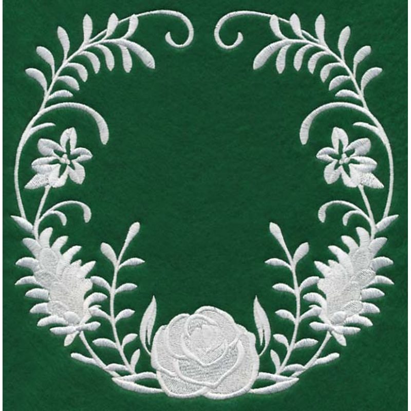 Woodland Whitework Wreath|7.82″ x 7.8″ / 198.56mm x 198.24mm|6.87″ x 6.85″ / 174.44mm x 174.11mm|5.87″ x 5.85″ / 149.05mm x 148.71mm|4.86″ x 4.85″ / 123.48mm x 123.12mm|3.88″ x 3.86″ / 98.45mm x 98.04mm|All Sizes