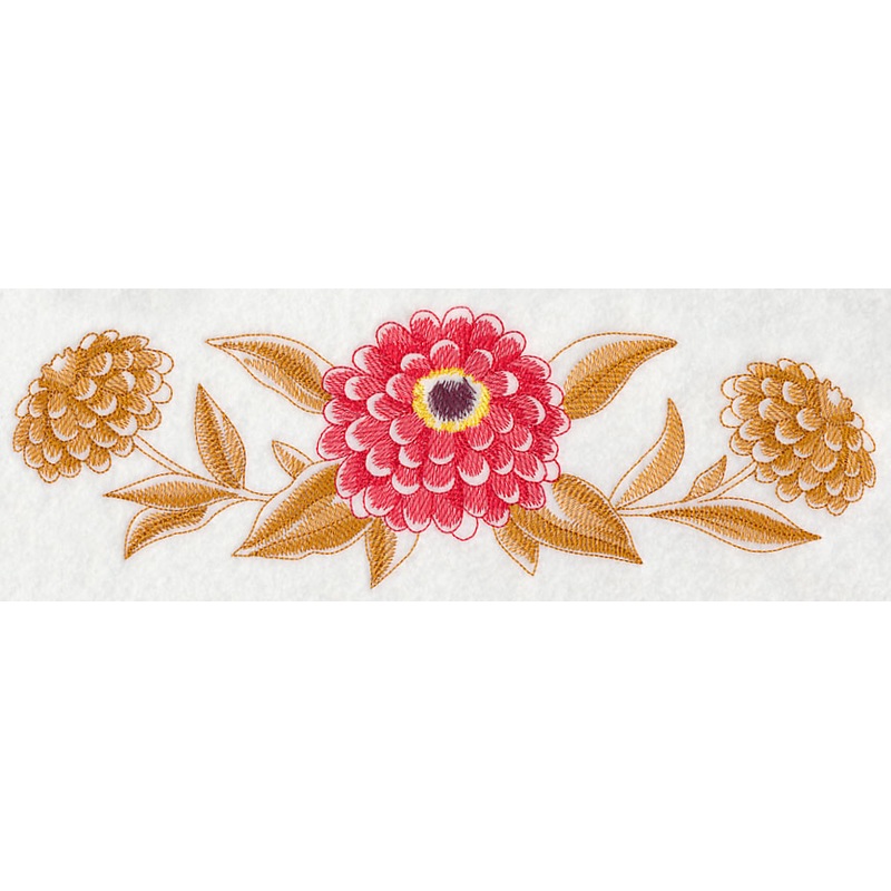 Zinnia Border (Toile)|3.92″ x 11.75″ / 99.59mm x 298.37mm|3.14″ x 9.4″ / 79.71mm x 238.69mm|2.6″ x 7.79″ / 66.14mm x 197.97mm|2.18″ x 6″ / 55.49mm x 152.4mm|All Sizes
