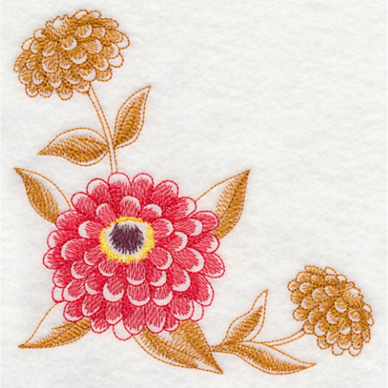 Zinnia Corner (Toile)|5.85″ x 5.85″ / 148.52mm x 148.57mm|4.85″ x 4.85″ / 123.23mm x 123.22mm|3.85″ x 3.85″ / 97.71mm x 97.7mm|All Sizes