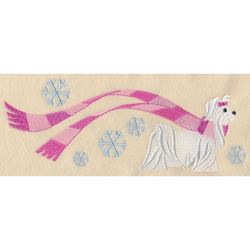 Wrapped Up In Winter Maltese|4.25″ x 11″ / 107.95mm x 279.4mm|3.64″ x 9.41″ / 92.46mm x 239.01mm|3″ x 7.75″ / 76.2mm x 196.85mm|2.65″ x 6.85″ / 67.31mm x 173.99mm|All Sizes