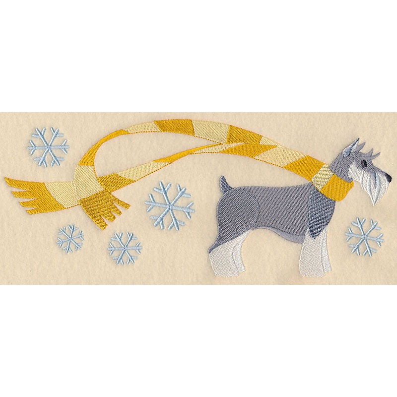 Wrapped Up In Winter Schnauzer