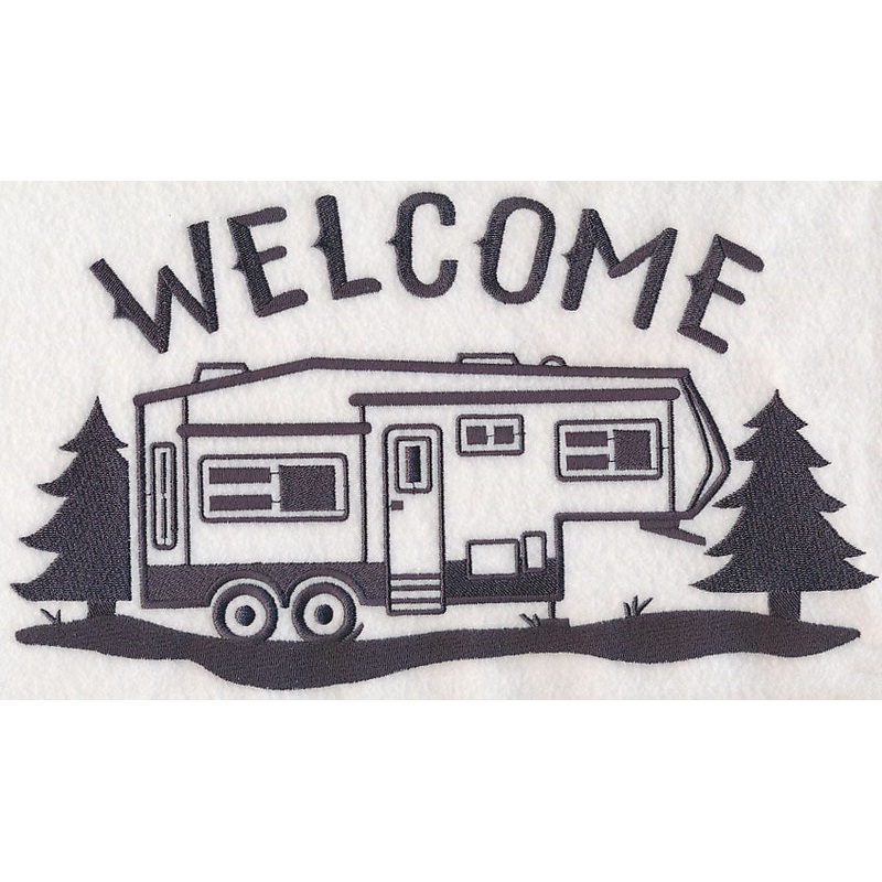 5th Wheel Camper Welcome|6.73″ x 11.75″ / 171.03mm x 298.43mm|5.39″ x 9.4″ / 136.9mm x 238.68mm|4.47″ x 7.8″ / 113.65mm x 198.13mm|3.93″ x 6.85″ / 99.86mm x 174.02mm|All Sizes