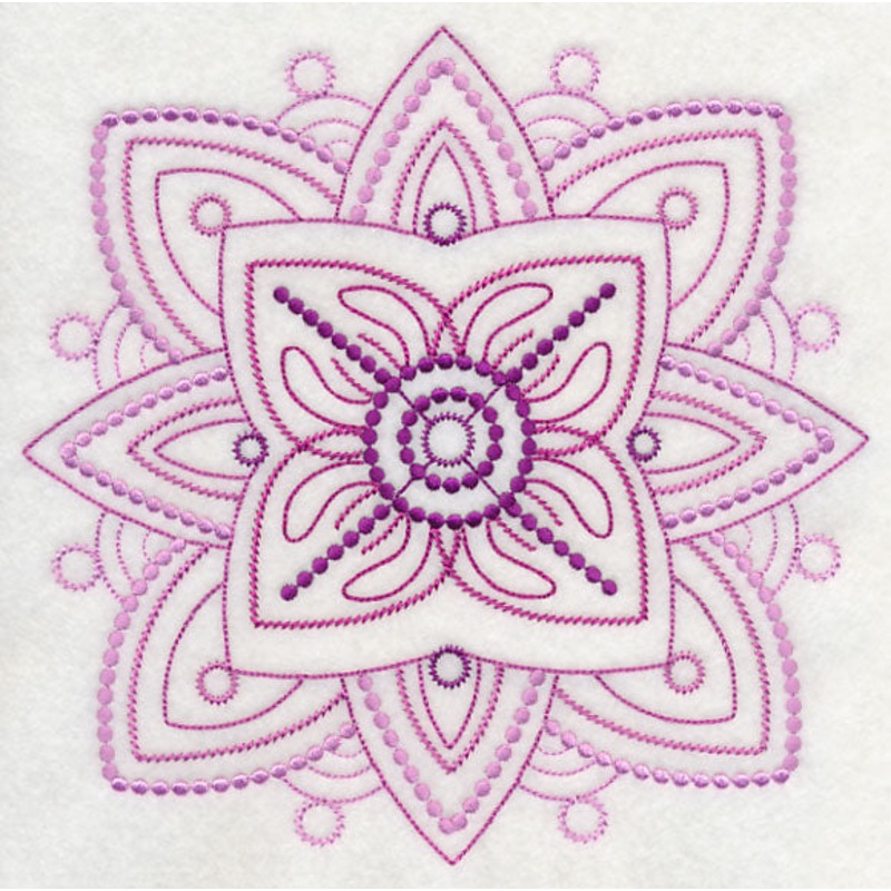 Wondrous Medallion Square (Candlewicking)