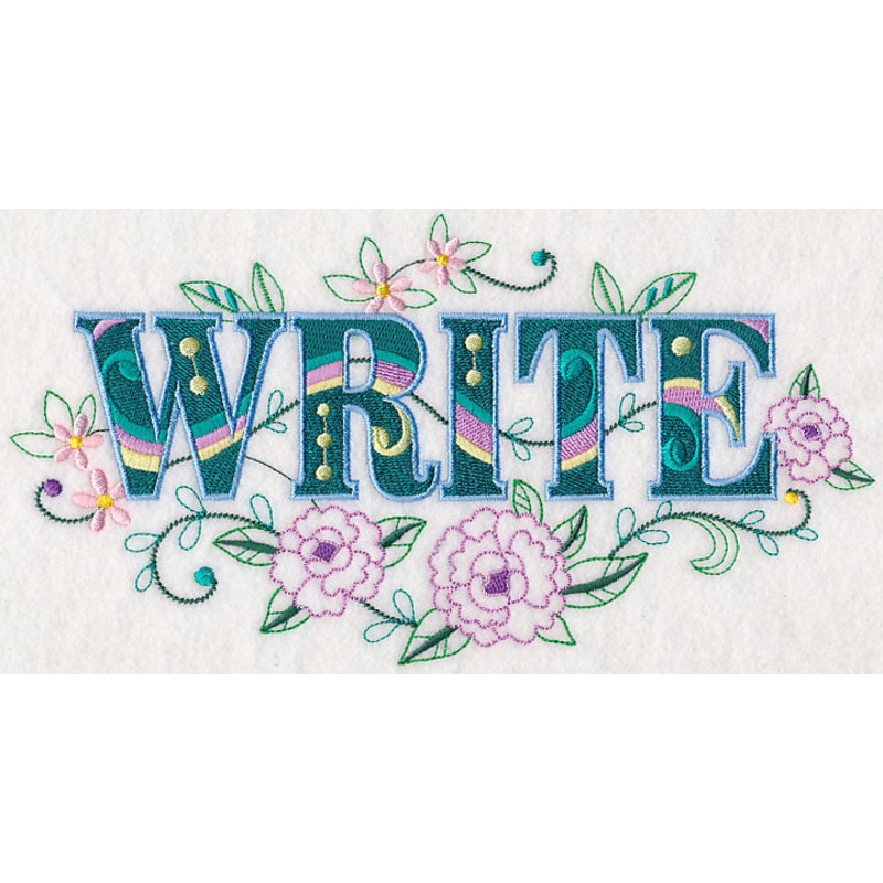 Write with Vintage Flower Fade