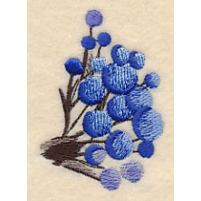 Wintry Berry Branch in Watercolor